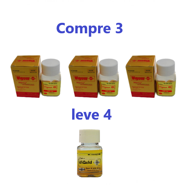 Pack 4 Unid VIGOUR 800mg DOURADO CACETE