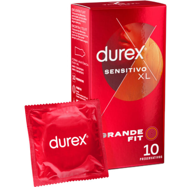 DUREX - PRESERVATIVOS SENSITIVE XL 10 UNIDADES