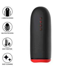 JAMYJOB - MASTURBADOR DE AQUECIMENTO E ROTAÇÃO SPIN-X