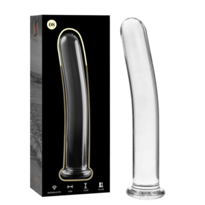 img_157148_7e16a724770a873f4bdc5bbea190530b_1 NEBULA SERIES BY IBIZA - MODELO 8 DILDO VIDRO BOROSILICADO TRANSPARENTE 14.5 CM -O- 2 CM