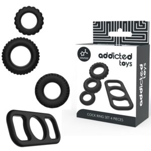 img_94798_3e7ee92cad87081181154f82d04334ef_1 ADDICTED TOYS SET 4 ANILLOS SILICONA PARA EL PENE