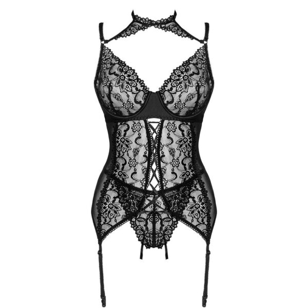LIVCO CORSETTI FASHION - COLEO GIELLANDRA FOR THE SENSES CORSET + CALCINHA PRETA - Image 3