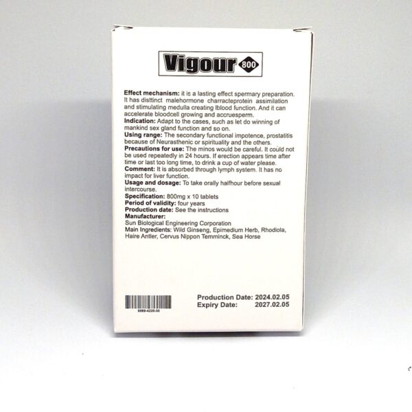 VIGOUR 800MG ULTRA BLACK 10 und - Image 4