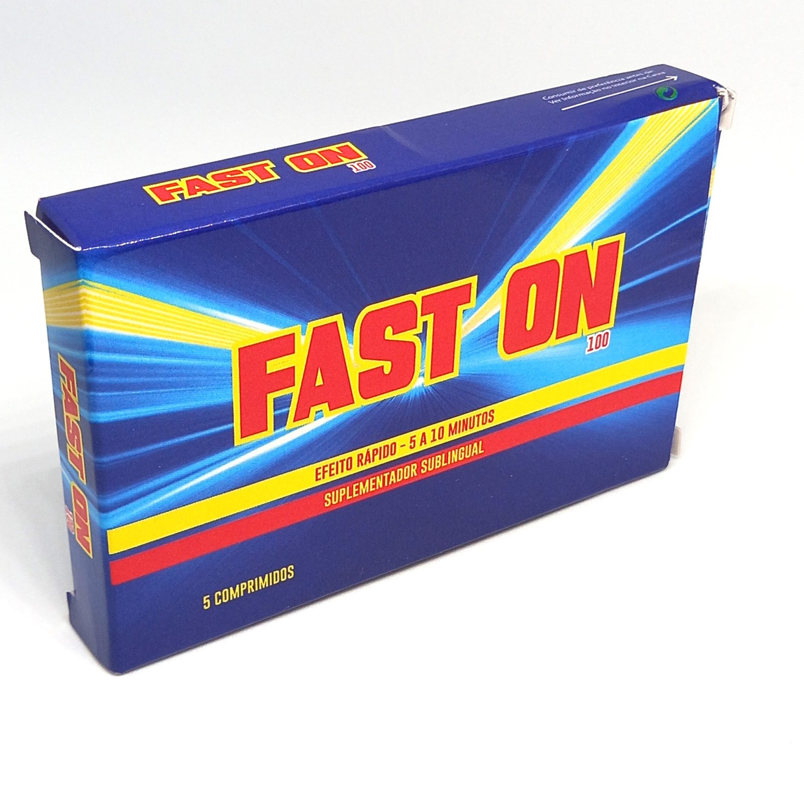 FAST ON 100 5UN - NOVO! SUBLINGUAL, AÇÃO RÁPIDA