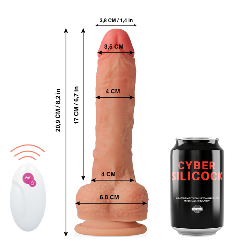 CYBER SILICOCK - CONTROLE REMOTO REALÍSTICO MR RICK 20.9 CM -O- 4 CM - Image 2