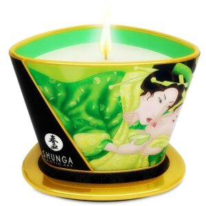 img_27811_fa7f5297d691fe9e0122a0aaf710384d_1 SHUNGA - MINI CARESS BY CANDELIGHT MASSAGE VELA T VERDE 170 ML