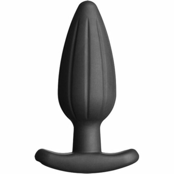 ELECTRASTIM - PLUG ANAL DE SILICONE PRETO ROCKER GRANDE