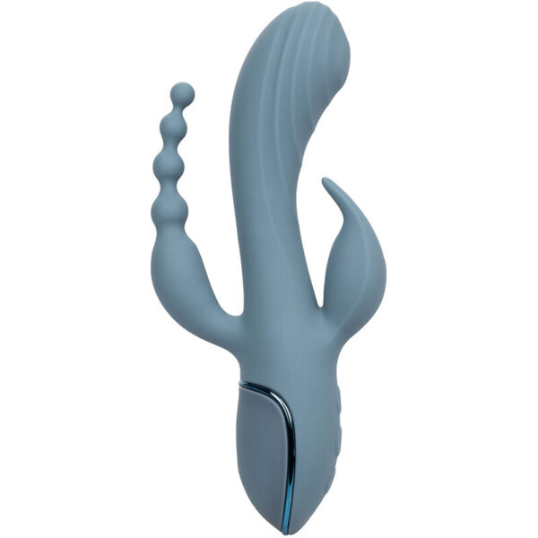 CALEXOTICS - VIBRADOR TRIPLO ECSTASY CINZA - Image 3