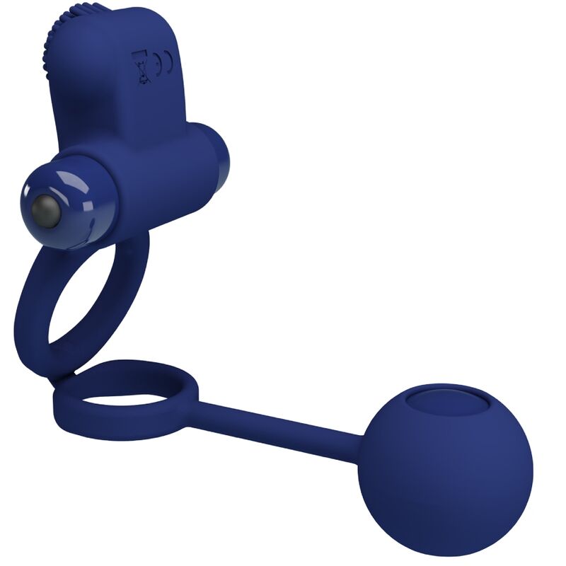 PRETTY LOVE - REMINGTON ANEL VIBRADOR DUPLO COM PLUG AZUL - Image 3