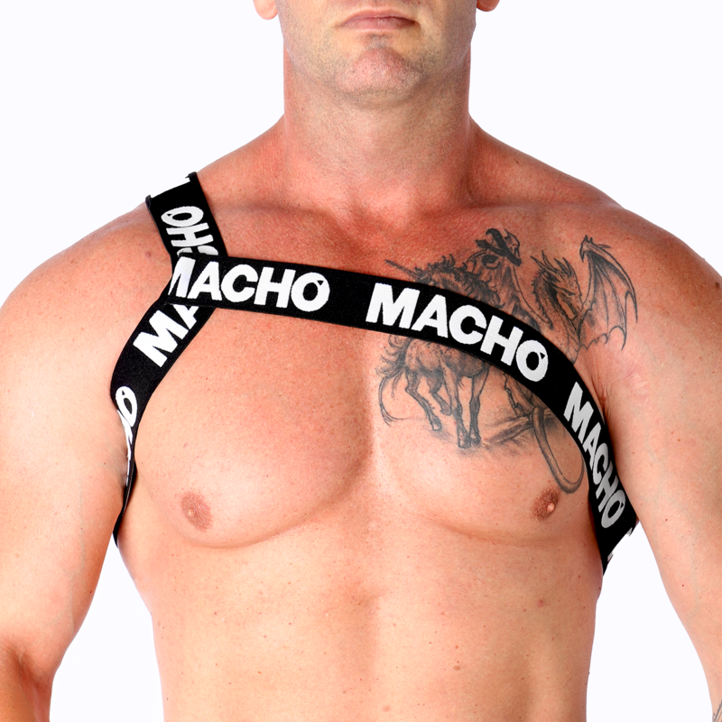 MACHO - ARNÊS ROMANO BRANCO S/M - Image 2
