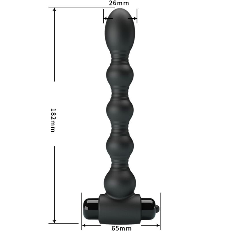 PRETTY LOVE - LYNN SILICONE ANAL PLUG 10 VIBRAÇÕES PRETO - Image 3