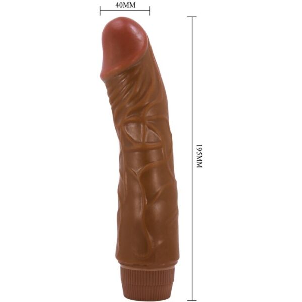 BAILE - JEFF VIBRADOR REALISTA 19,5 CM MULATO - Image 3