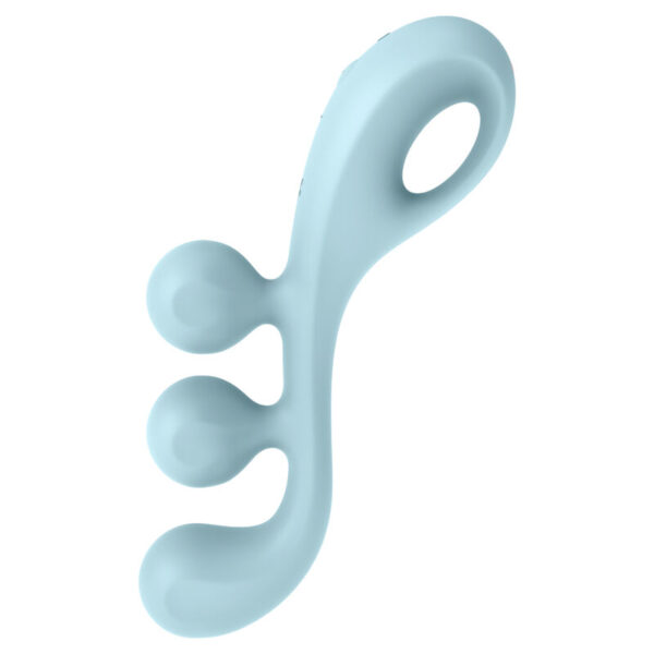 SATISFYER - MULTI VIBRADOR TRI BALL 2 AZUL - Image 2