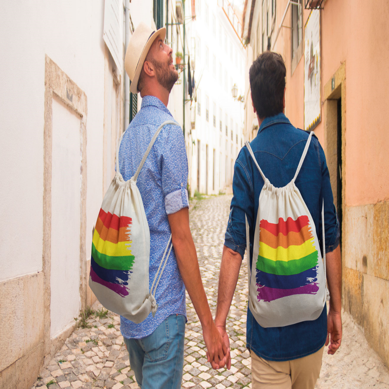 PRIDE - MOCHILA COM BANDEIRA LGBT DE ALGODO - Image 2