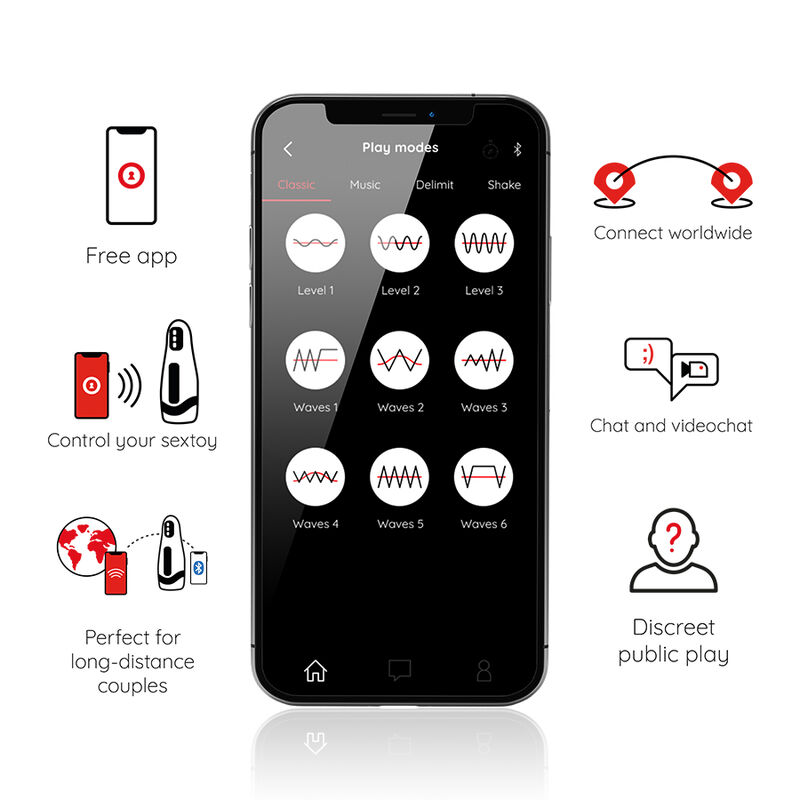 ONINDER - SEUL MASTURBADOR MASCULINO RECARREGÁVEL 10 VELOCIDADES - APLICATIVO GRATUITO - Image 5