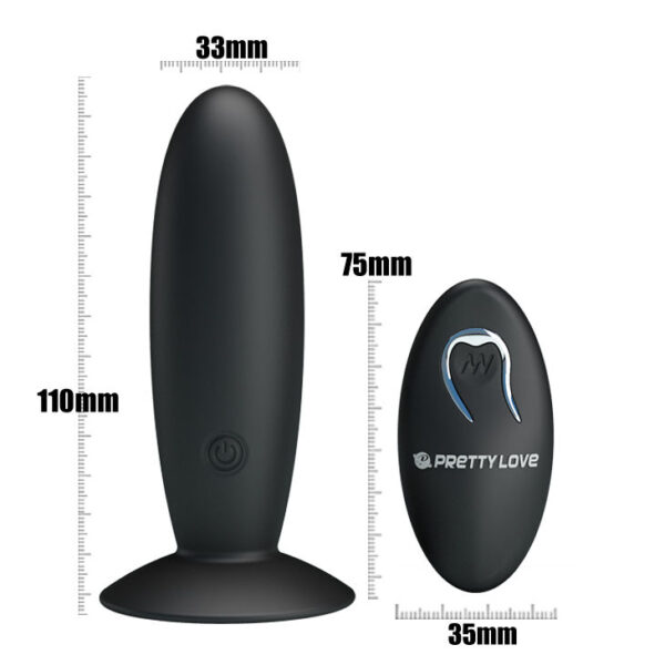 PRETTY LOVE - PLUG ANAL RECARREGVEL COM VIBRAO E CONTROLE - Image 3