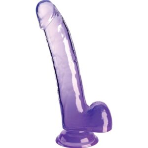 img_156277_4ac0084c4073c2f370d2c5c3e7a6d3d6_1 KING COCK - CLEAR DILDO COM TESTÍCULOS 20.3 CM ROXO