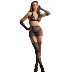 img_185021_19ed56347c05824c980b68afdcef2978_1 SUBBLIME - 952174 BODYSTOCKING DE REDE COM LUVAS E DIAMANTES PRETO TAMANHO ÚNICO