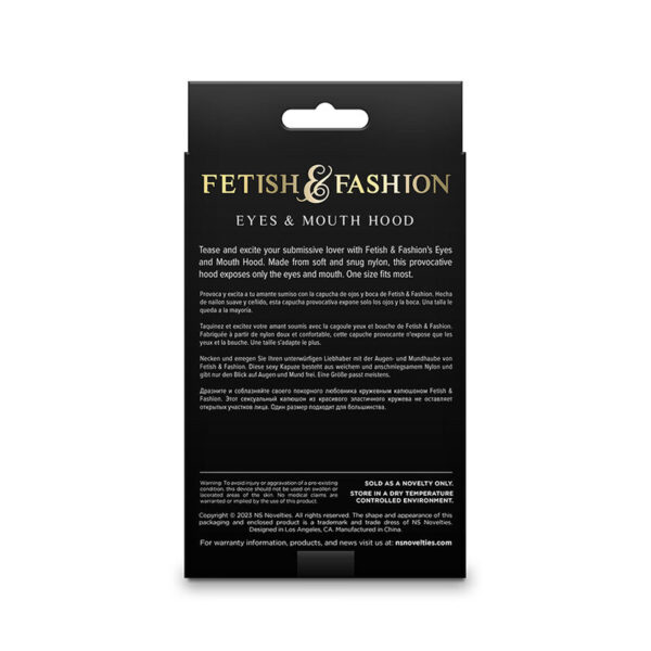 NS NOVELTIES - FETISH & FASHION OLHOS E BOCA CAPUZ NYLON BRANCO - Image 2
