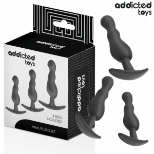 ADDICTED TOYS - CONJUNTO DE 3 PLUG ANAL MODELO 1