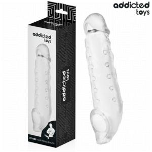 ADDICTED TOYS - BAINHA DE PÊNIS TRANSPARENTE TAMANHO M 27 CM