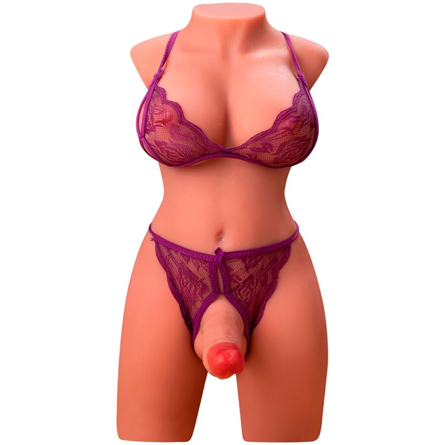 XISE - MIAH LADY BOY TORSO FEMININO COM DILDO COM VIBRAÇÃO E IMPULSIONAMENTO 55 CM - Image 3