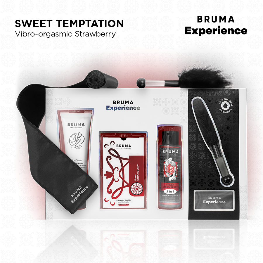 BRUMA XPERIENCE - KIT DE TENTAÇÃO VIBRO-ORGÁSMICA DE MORANGO DOCE - Image 2