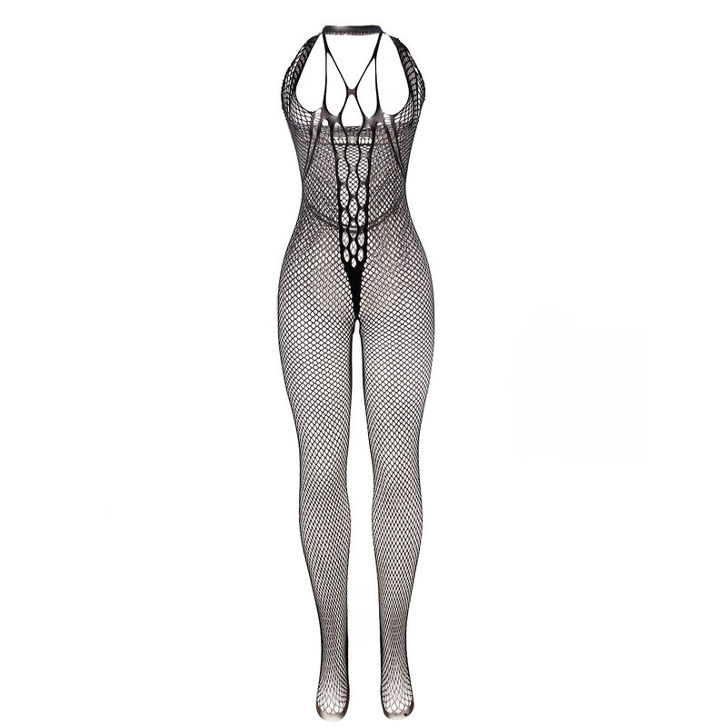 SUBBLIME - 951788 BODYSTOCKING LONGO DE REDE COM TIRAS NO PEITO E NAS COSTAS PRETO TAMANHO ÚNICO - Image 3