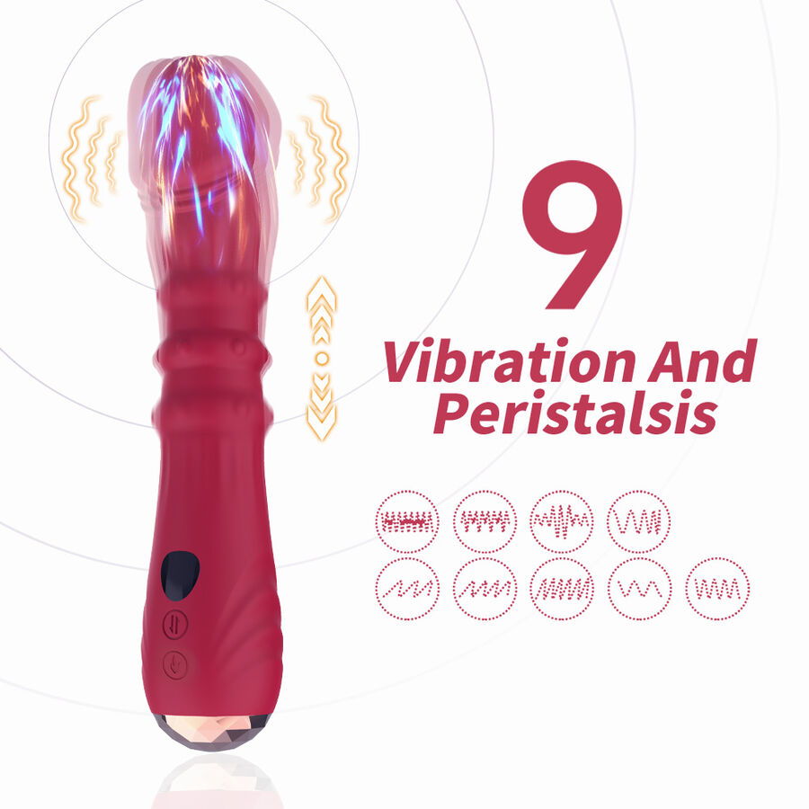 ARMONY - VIBRADOR ESTIMULADOR TERMO-AJUSTÁVEL POINT A DILDO VERMELHO - Image 3