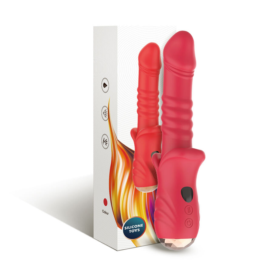 ARMONY - POINT A ESTIMULANTE VIBRADOR DILDO VERMELHO