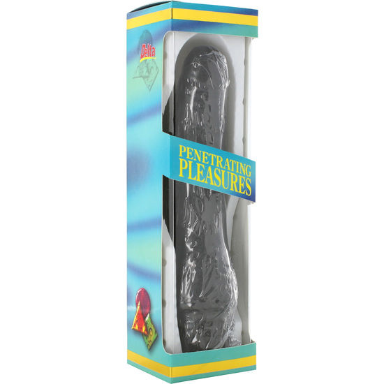 SEVEN CREATIONS - VIBRADOR VINIL P-SHAPE PÊNIS PRETO 20 CM - Image 2