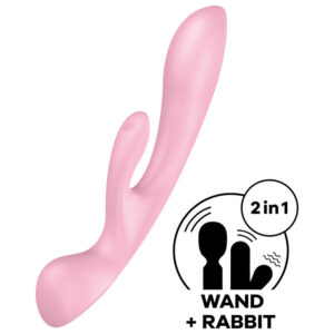 img_133074_2d2adaa33cd349f3f6072d4636e75dd7_1 SATISFYER - VIBRAO HÍBRIDA TRIPLE OH ROSA