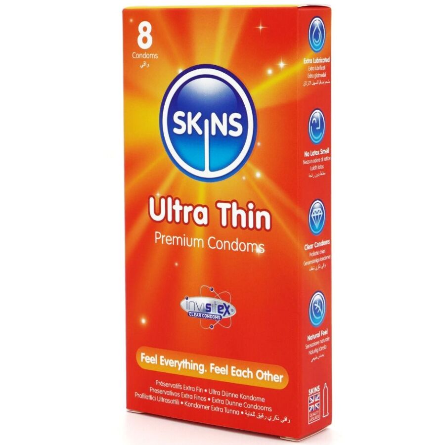 SKINS - PRESERVATIVOS ULTRA FINOS PREMIUM PACOTE COM 8 - Image 2