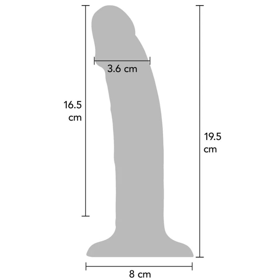 GET REAL - DILDO VIBRATÓRIO DE SILICONE REALISTA ROXO 19,5 CM - Image 3