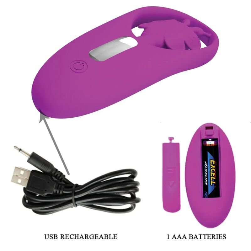 PRETTY LOVE - ESTIMULADOR DE BORBOLETA DANCING PARA CALAS COM CONTROLE REMOTO LILAC - Image 3