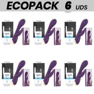 ECOPACK 6 UNIDADES - TREASURELAURENCE RABBIT VIBRATOR COMPATIBLE CON WATCHME WIRELESS TECHNOLOGY