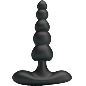 PRETTY LOVE - VIBRADOR ANAL CORBAN 10 VIBRAÇÕES PRETO