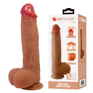 PRETTY LOVE - ORTON DILDO REALISTA COM VENTOSA 23,5 CM -Ø- 4,9 CM
