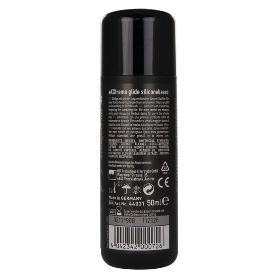 HOT - EXXTREME GLIDE LUBRIFICANTE À BASE DE SILICONE + ÓLEO CONFORTANTE A+ 50 ML - Image 2