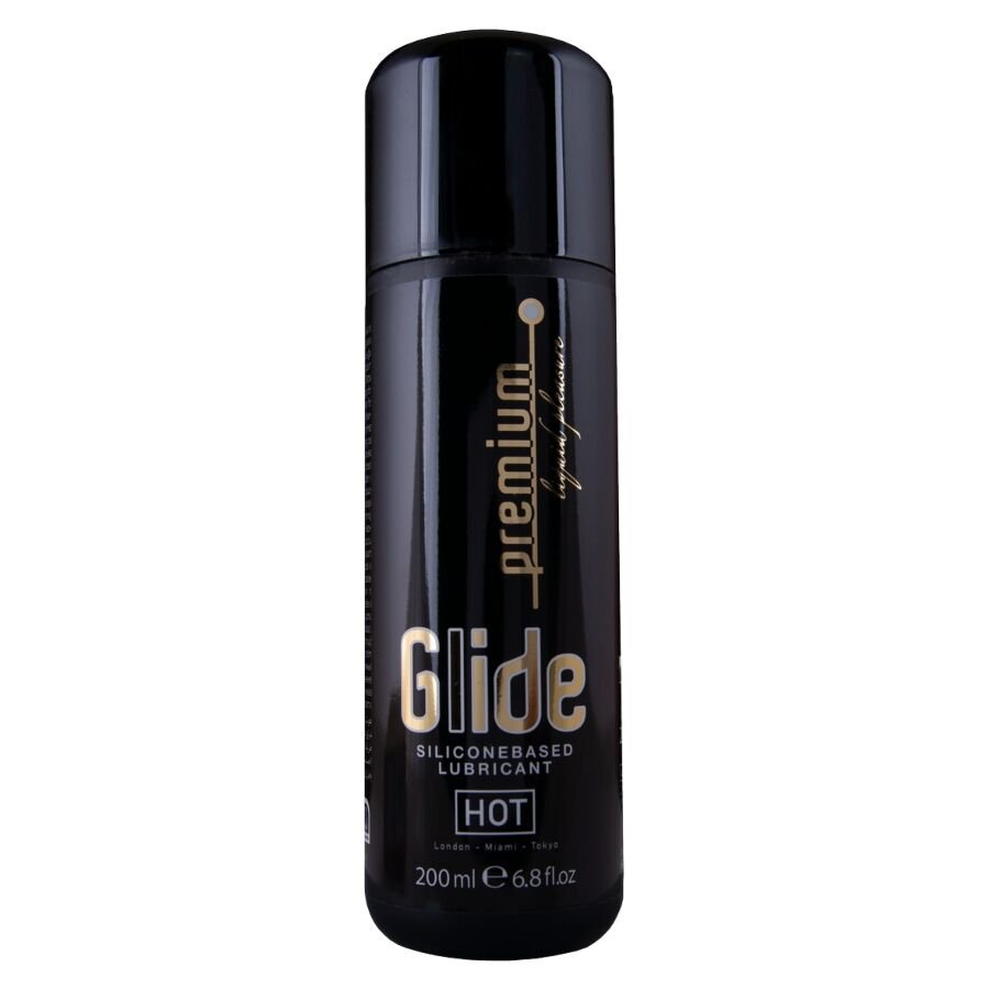 HOT - LUBRIFICANTE PREMIUM SILICONE GLIDE À BASE DE SILICONE 200 ML