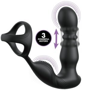COLEÇÃO ANAL FANTASY ELITE - ANEL ANAL VIBRANTE E MASSAGEADOR COM CONTROLE REMOTO