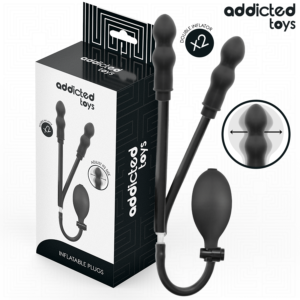 ADDICTED TOYS - PLUG ANAL DUPLO INFLÁVEL MODELO 1