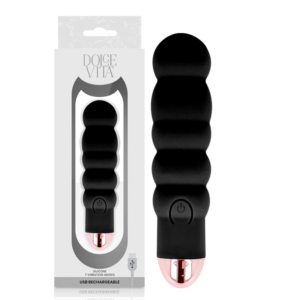 img_141854_ba46c1dc21e32e24060f47d55d8868a6_1 DOLCE VITA - VIBRADOR RECARREGÁVEL SEIS PRETO 7 VELOCIDADES