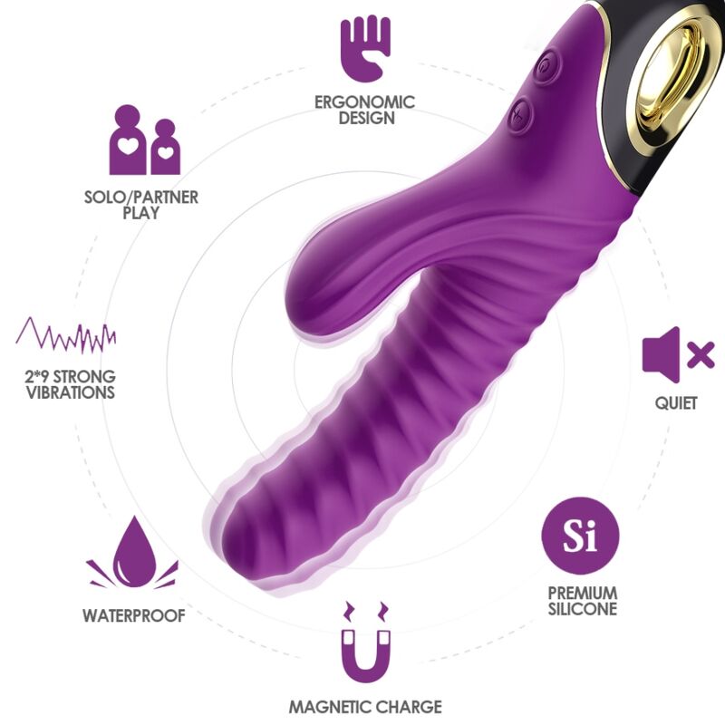 ARMONY - VIBRADOR ETERNITY SILICONE ROXO - Image 3