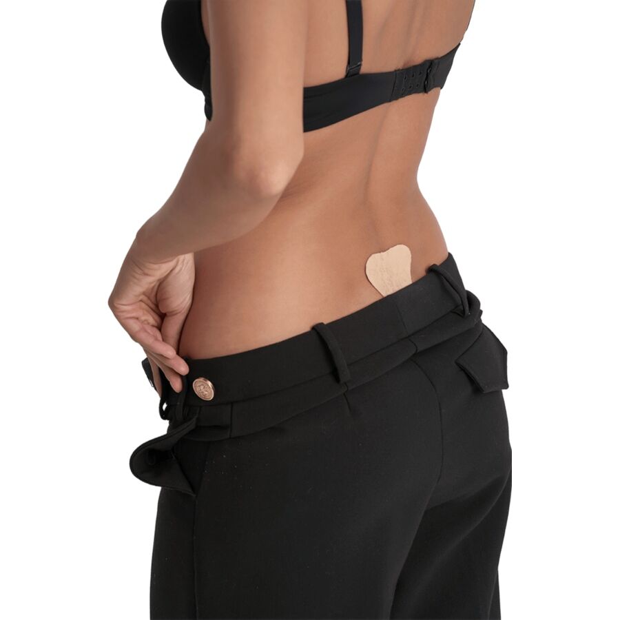 BYE-BRA - TANGA ADHESIVO ENCAJE NEGRO TALLA ÚNICA - Image 4