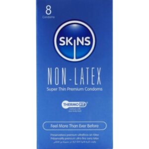 SKINS - CAMISINHAS SEM LÁTEX - PACOTE COM 8 UNIDADES