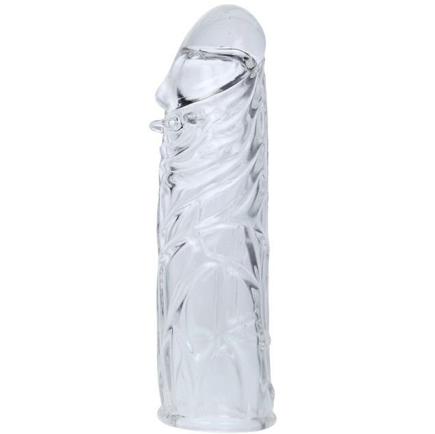 BAILE - CAPA PARA PÉNIS SILICONE TRANSPARENTE 13 CM - Image 2