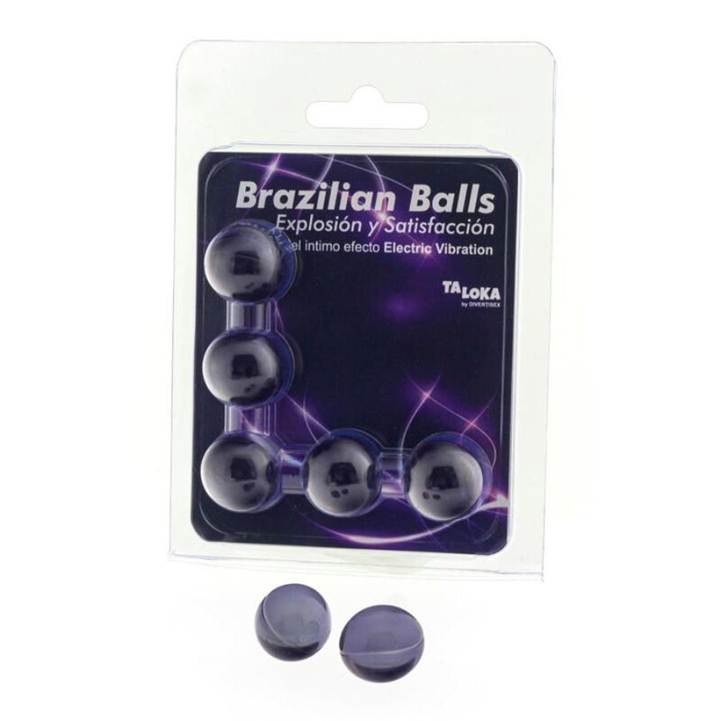 TALOKA - 5 BOLAS BRASILEIRAS GEL EMOCIONANTE EFEITO VIBRATÓRIO ELÉTRICO - Image 2