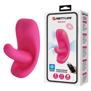 PRETTY LOVE - MASSAGEADOR HAZELYNN COM 12 FUNÇÕES E CONTROLE POR APLICATIVO (ROSA)